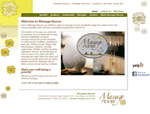 Tablet Screenshot of massagerescue.com
